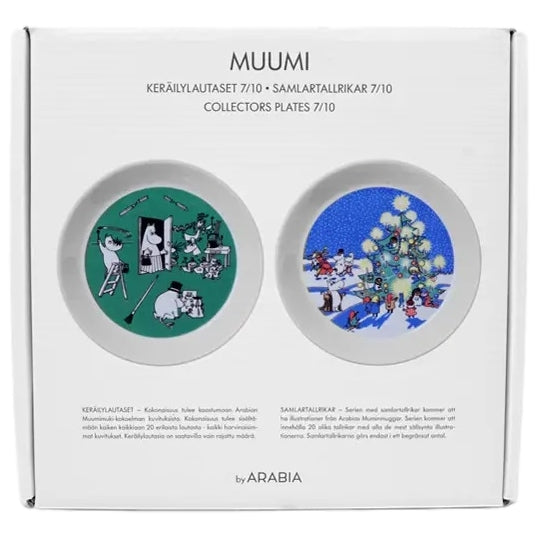 Muumi keräilylautaset: 7/10 Piirustus ja Joulu (2021)