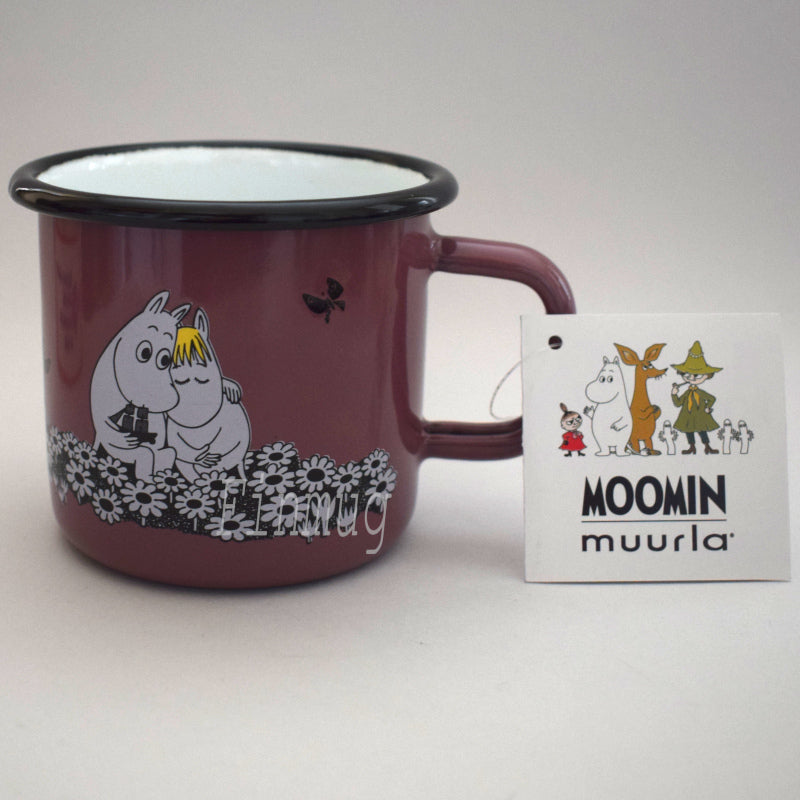 Emalj muminmugg: Evigt tillsammans, retro 3,7dl (2011-)