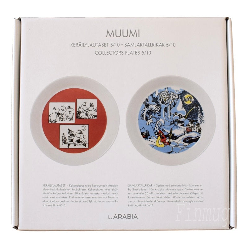 Muumi keräilylautaset: 5/10 Millenium ja roosa sarjakuva (2018)