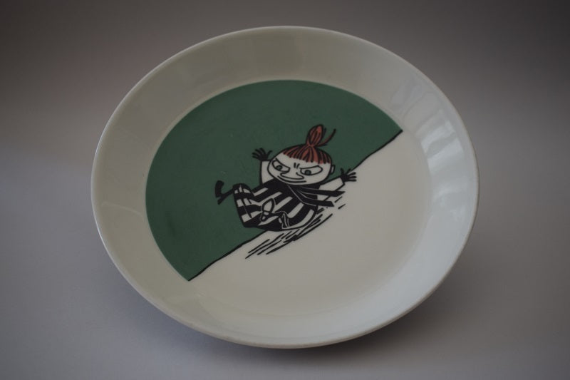 Muumilautanen: Pikkumyy liukumäessä, vihreä (2002-2007)