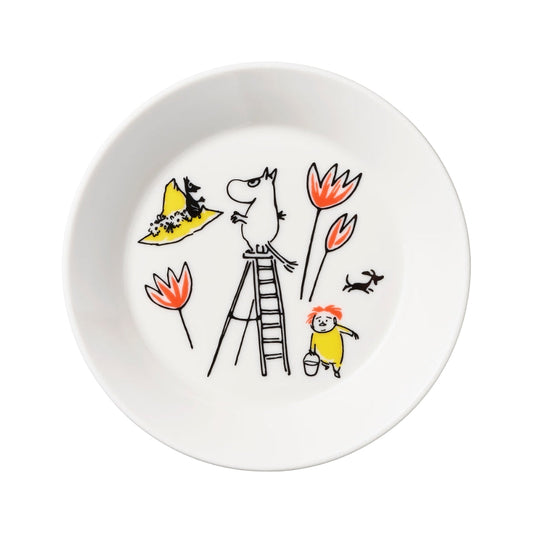 Moomin plate: ABC Moomintroll, red cross, 15cm (2022)