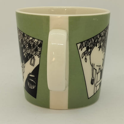 Rare unmarked Moomin Mug: Green Comics (1990-1993)