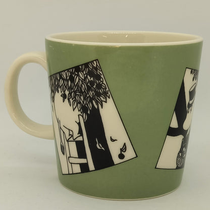 Rare unmarked Moomin Mug: Green Comics (1990-1993)