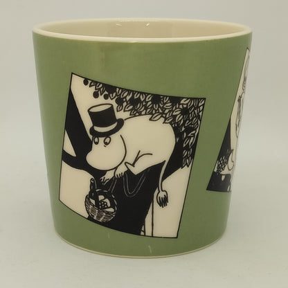 Rare unmarked Moomin Mug: Green Comics (1990-1993)