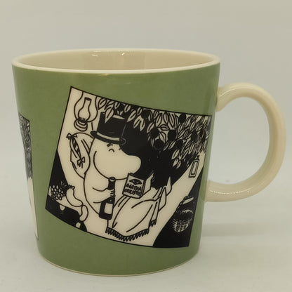 Rare unmarked Moomin Mug: Green Comics (1990-1993)