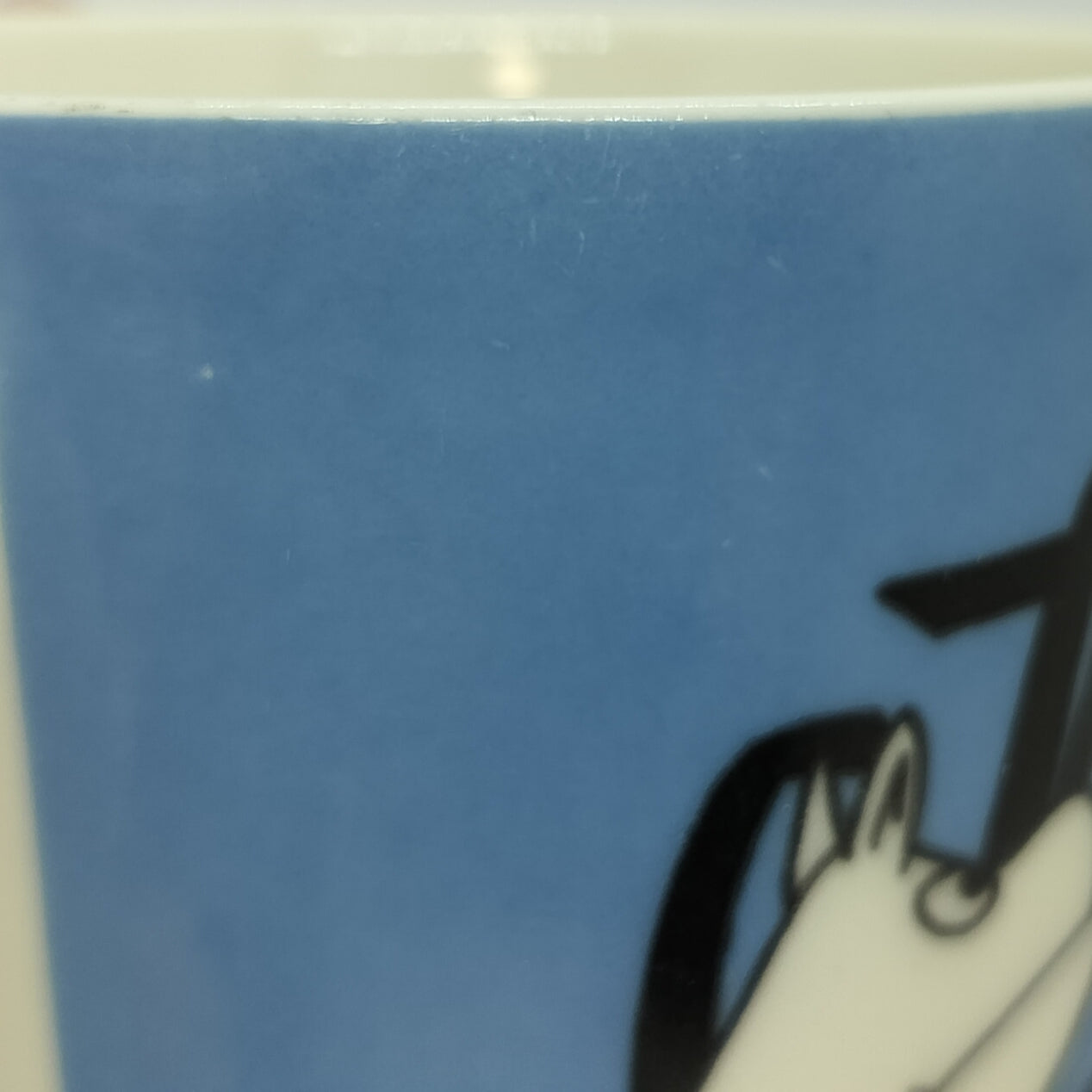 Moomin Mug: Painting Moomins, Blue (1990-1996) (Just fine -4)