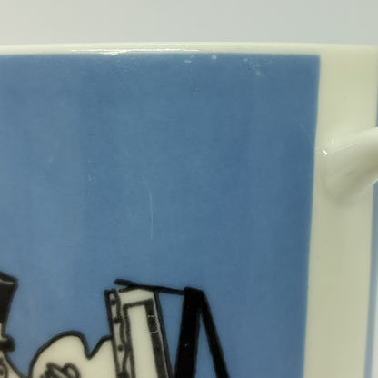 Moomin Mug: Painting Moomins, Blue (1990-1996) (Just fine -4)