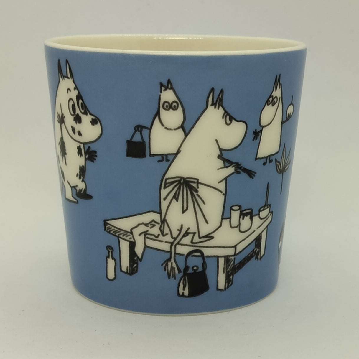 Moomin Mug: Painting Moomins, Blue (1990-1996) (Just fine -4)