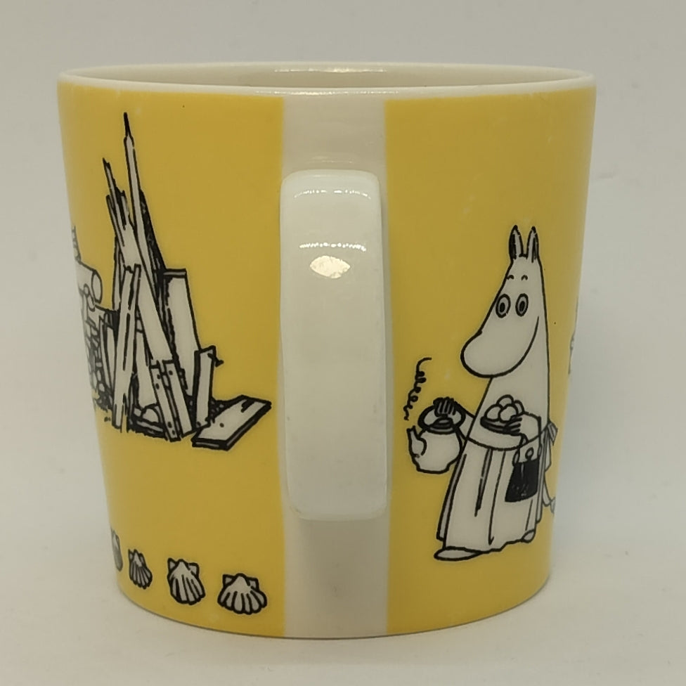 Moomin Mug: Moominmamma Yellow (1990-1996) (Well used -3)