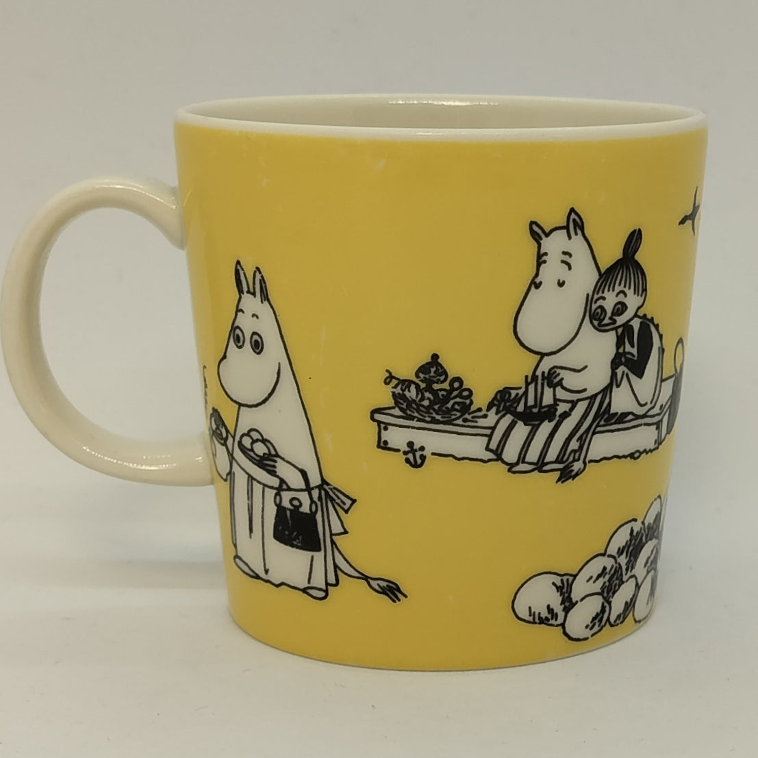 Moomin Mug: Moominmamma Yellow (1990-1996) (Well used -3)