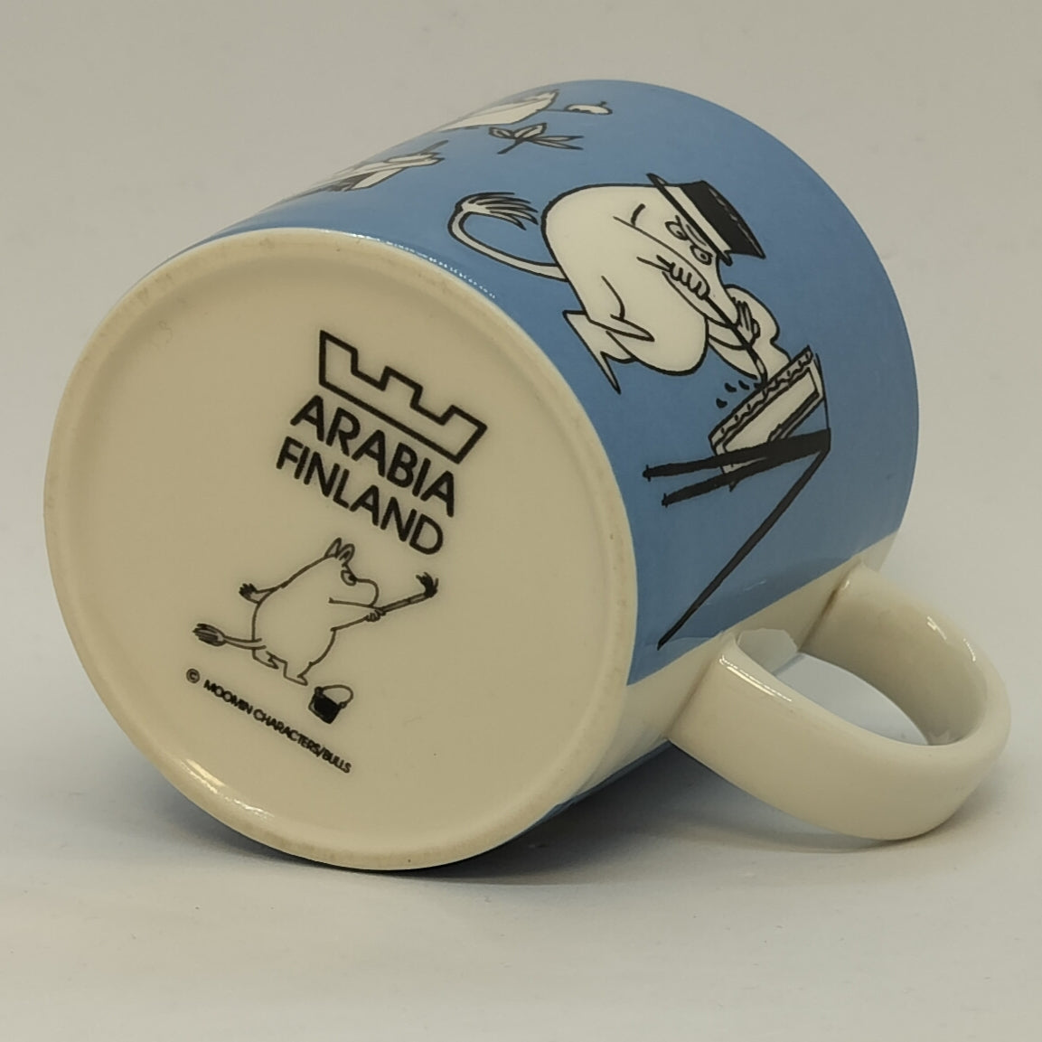 Moomin Mug: Painting Moomins, Blue (1990-1996) (Just fine)