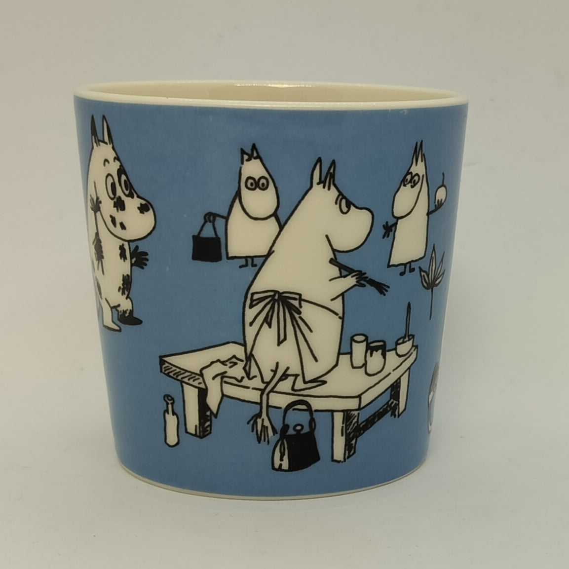 Moomin Mug: Painting Moomins, Blue (1990-1996) (Just fine)