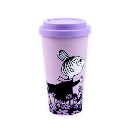Take-away Moomin mug: Little My’s Summer, Purple (0.45 L)
