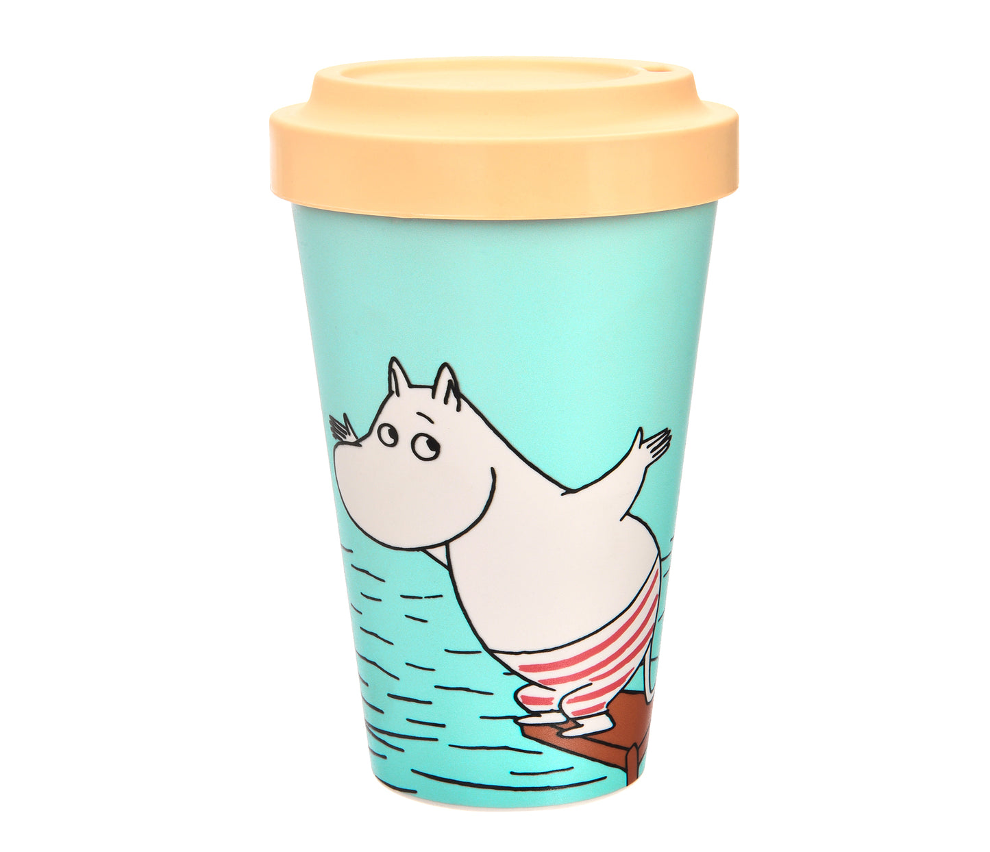 Take-away Moomin mug: Moomintroll, Dive (0.45L)