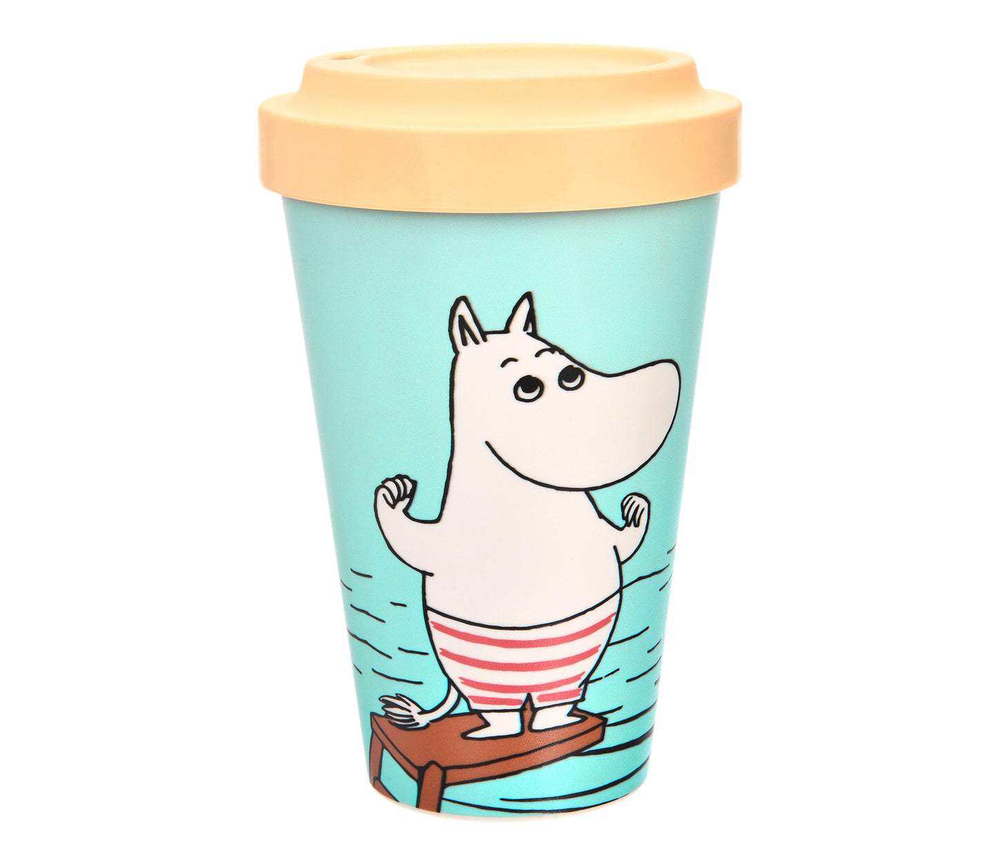 Take-away Moomin mug: Moomintroll, Dive (0.45L)