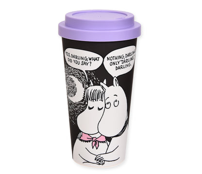 Take-away Moomin Mug: Love, Black (0.45 L)