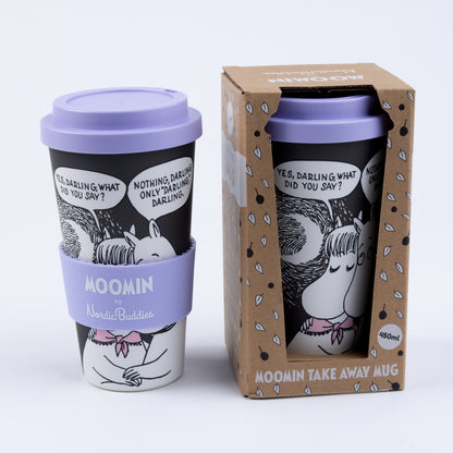 Take-away Moomin Mug: Love, Black (0.45 L)
