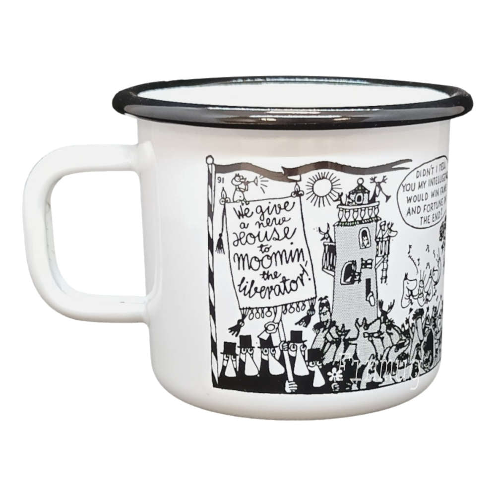 Enamel Moomin Mug: Moomin's shop tove 100 #5, 3,7dl (2015)