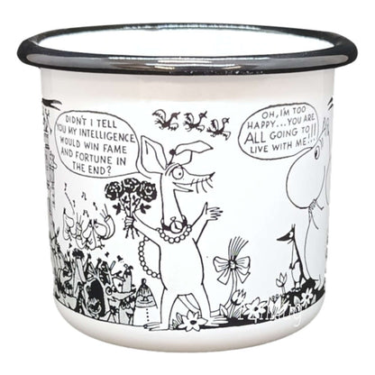 Enamel Moomin Mug: Moomin's shop tove 100 #5, 3,7dl (2015)