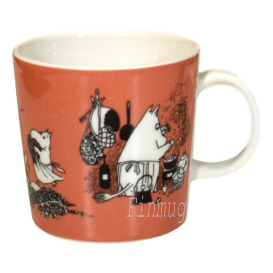 Moomin mug: Dark Rose, Moominmamma (1991-1999) (Well used -1)