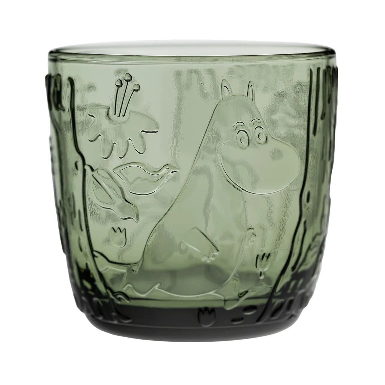 Moomin Glass: Pine green 2pc