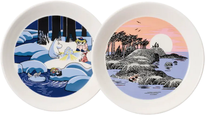 Moomin Collector's Plates: 9/10 Moomin's Day and Snowlantern (2023)