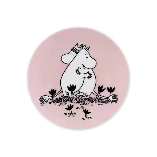 Small Moomin Plate: Love, Pink (10.5cm) (2024-2025)