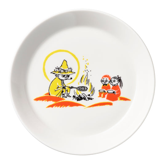Moomin plate: ABC Snufkin, red cross, 19cm (2022)