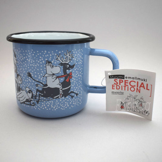 Enamel Moomin Mug: Winter "special edition" 3,7dl (2011,2013)