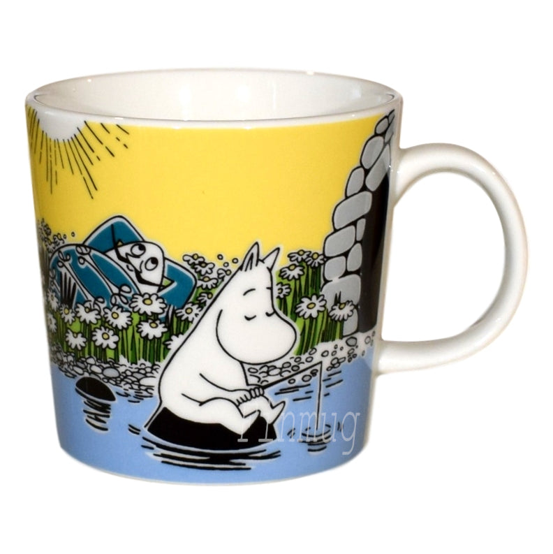 thumbnail image 2 of Arabia Moomin Mug - 'Moment On The Shore' (Hetki Rannalla) 2015 Edition, Yellow 2 of 4