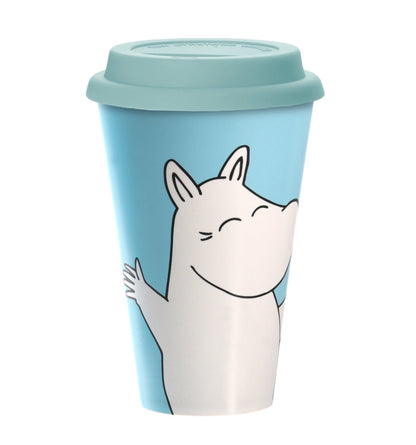 Take-away Moomin mug: Moomintroll Wondering, 450ml