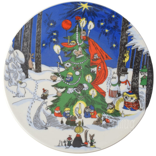 Moomin Wall Plate: Christmas plate, large 19,5cm (1992-1996)