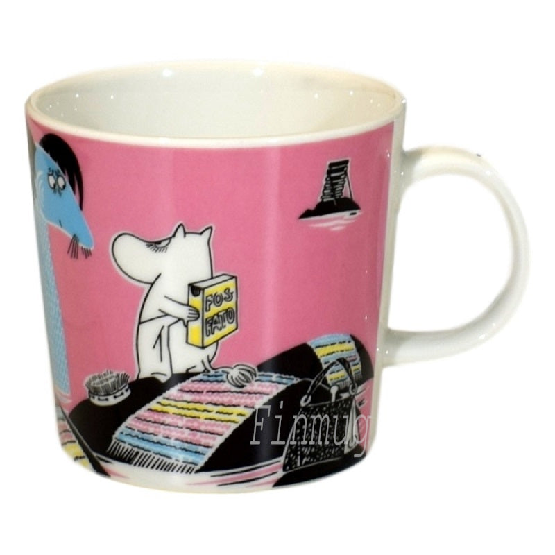 Moomin Mug: Keep Waters Clean Pink