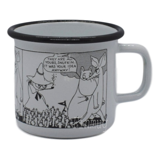 Enamel Moomin Mug: Moomin's shop tove 100 #6, 3,7dl (2015)