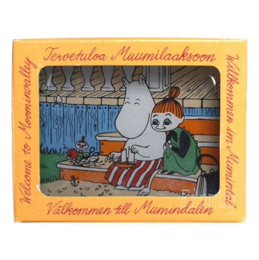 Moomin Glass Card: Moominmamma and the Bark Boat (2002-2005)