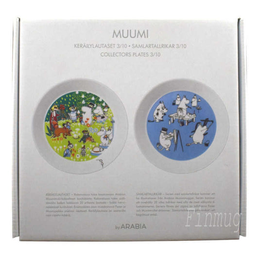 Collectable Moomin plates: 3/10 Painting Moomins and Tove's party (2016)