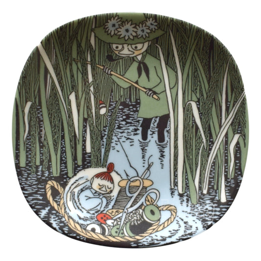 Moomin Wall Plate: Snufkin and Little My (1990-1993)